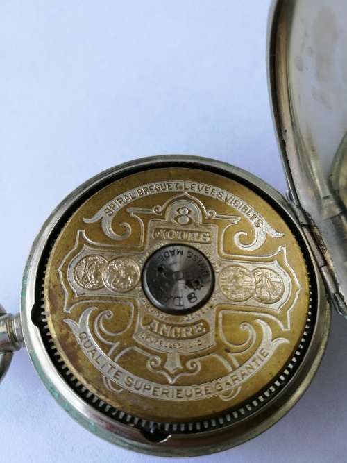Antique Hebdomas 8 Day Pocket watch - Needs a service/ repair