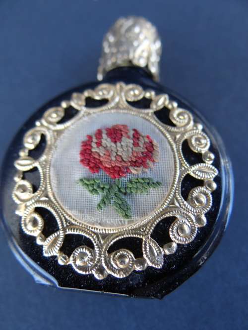 Vintage Austrian Petit Point Perfume bottle