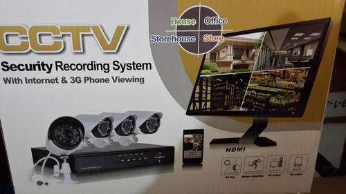 Complete 4 Channel H.264 CCTV System - IMPROVED CAMERAS WITH 700 TVL - INTERNET AND 3G PHONE VIEWING
