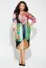 Avenue Plus Size Print Tunic Sheath Dress, Multi Color 22/24