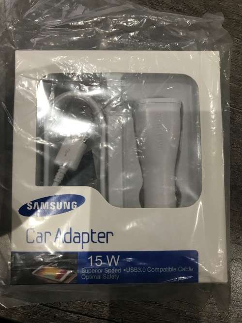 Original Samsung Car Charger -  (Dont use Generic) (Can also use Apple ) works like a charm ;)