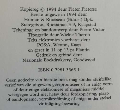 Bosberaad - Pieter Pieterse