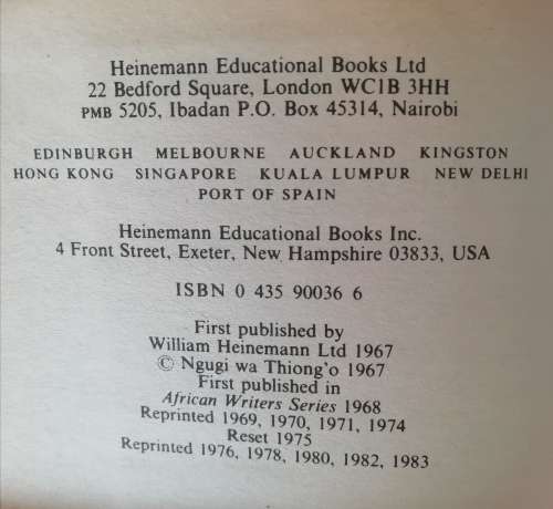 A Grain of Wheat - Ngugi Wa Thiong' O