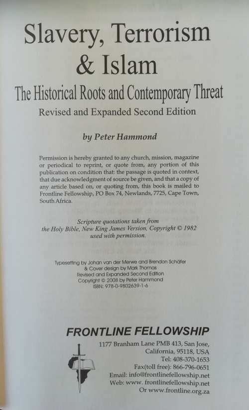 Slavery, Terrorism and Islam / Peter Hammond