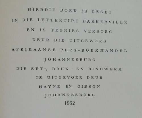 Boela van die blouwater - Chris Barnard (1962)