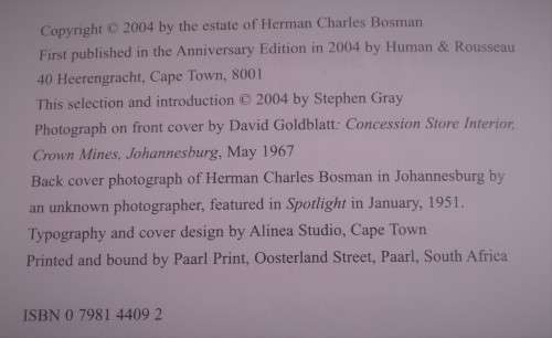 Wild Seed - Herman Charles Bosman