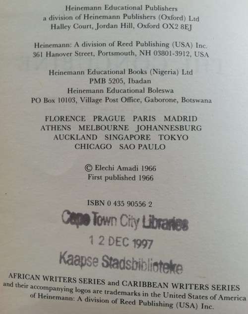 The Concubine - Elechi Amadi