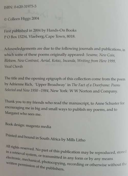 Halfborn woman by Colleen Higgs