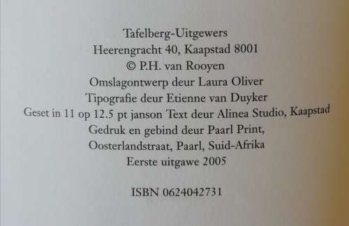 Akwarius / Piet Van Rooyen