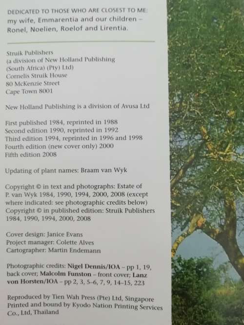 Field Guide to the Trees of the Kruger National Park / Piet van Wyk
