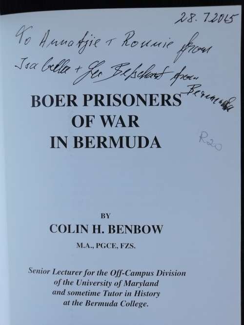Boer prisoners of war in Bermuda / Colin Bendow