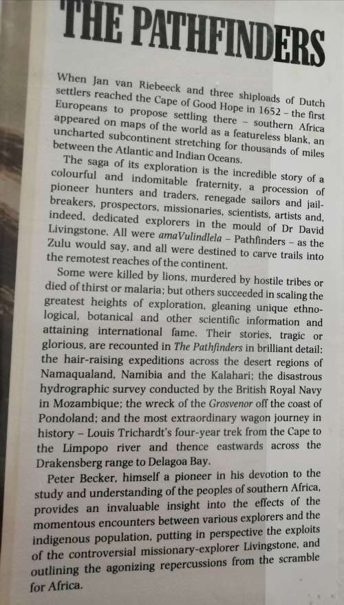 The Pathfinders-A Saga of Exploration in Southern Africa / Peter Becker