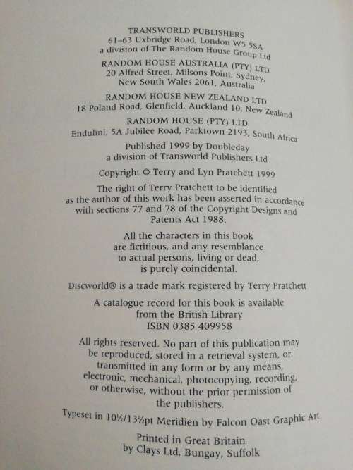 THE FIFTH ELEPHANT / TERRY PRATCHETT