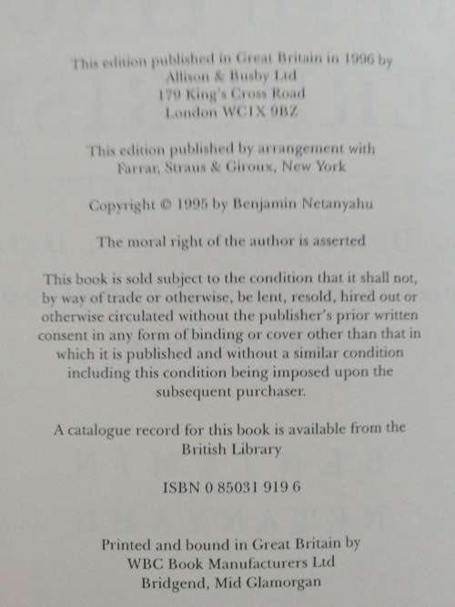 Fighting Terrorism / Benjamin Netanyahu