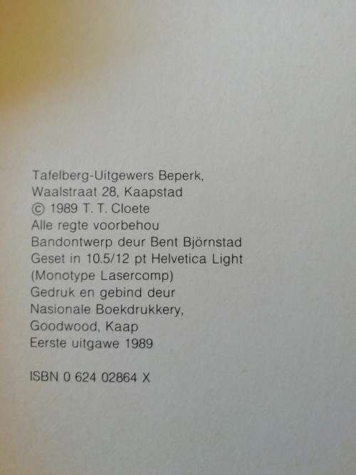 Driepas / T. T. Cloete