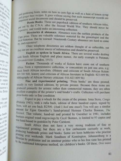 Book Collecting in South Africa / Grant Christison