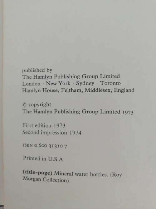 The book of bottle collecting by Doreen Beck