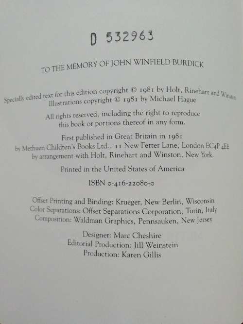 Michael Hague`s Favourite Hans Christian Andersen Fairy Tales