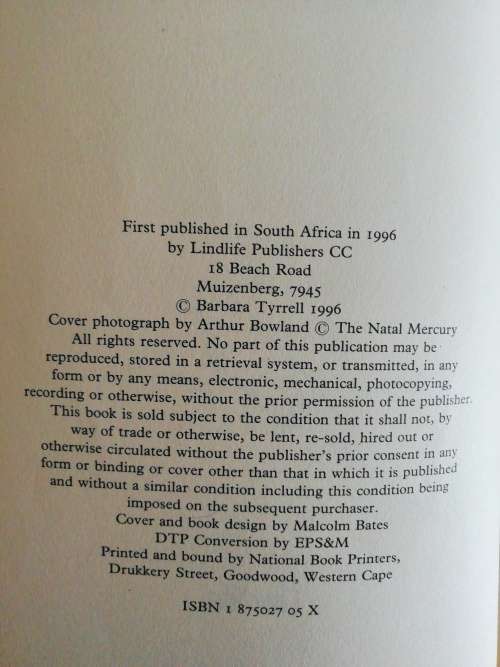 Barbara Tyrrell  /  Her African Quest