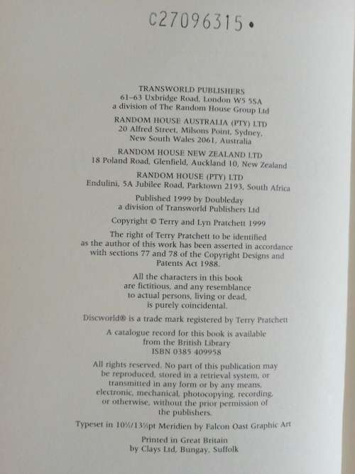 The Fifth Elephant / Terry Pratchett