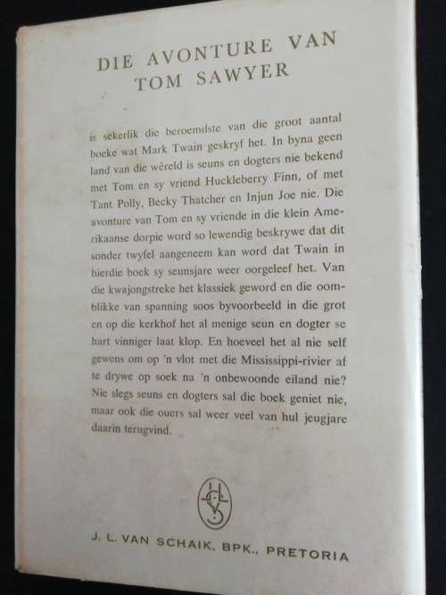 DIE AVONTURE VAN TOM SAWYER / LIBRI REEKS (1960)