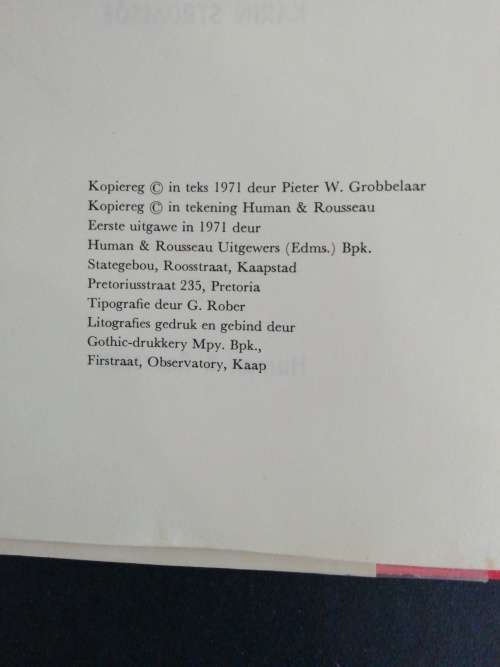 DOKTER DINKEL VAN DIE OU-KAAP  /   PIETER W GROBBELAAR