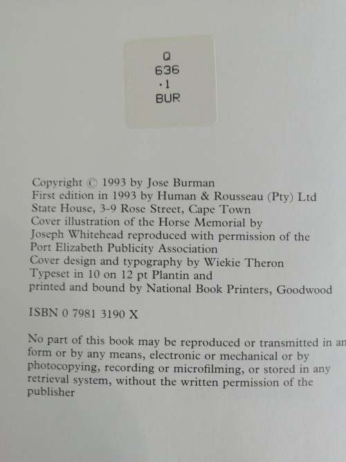 To Horse and Away  /  Jose Burman