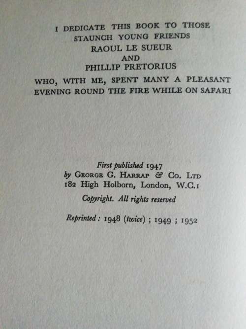 Jungle Man: The Autobiography of Major P. J. Pretorius with a foreword by Field-Marshal J. C. Smuts