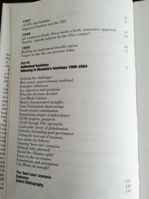 The Mbeki Inheritance: South Africa`s Economy, 1990 - 2004 /  Raymond Parsons