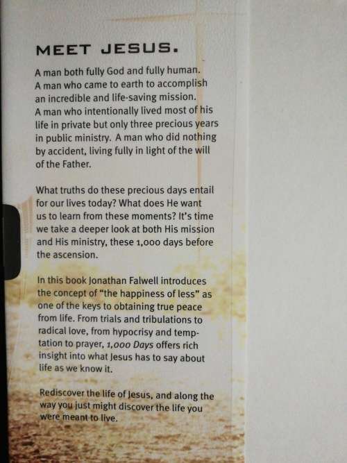 1000 Days: The Ministry of Christ  /  Jonathan Falwell