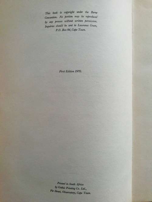 A GIANT IN HIDING  /  Lawrence G Green (1970)