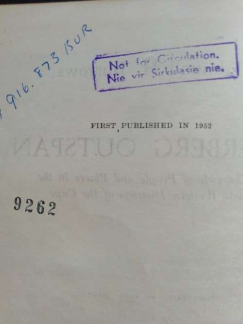 OVERBERG OUTSPAN   /   Edmund H. Burrows