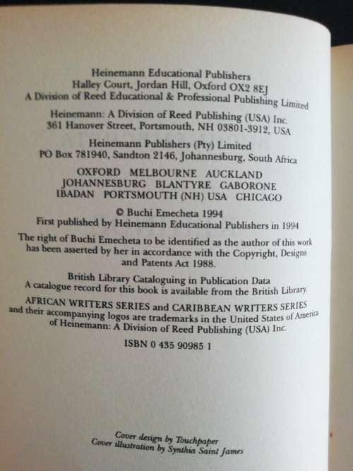 KEHINDE  / BUCHI EMECHETA