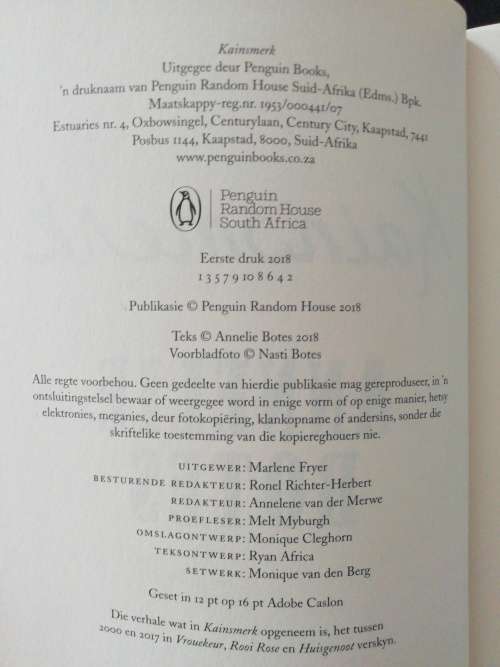 Kainsmelk  /  Annelie Botes