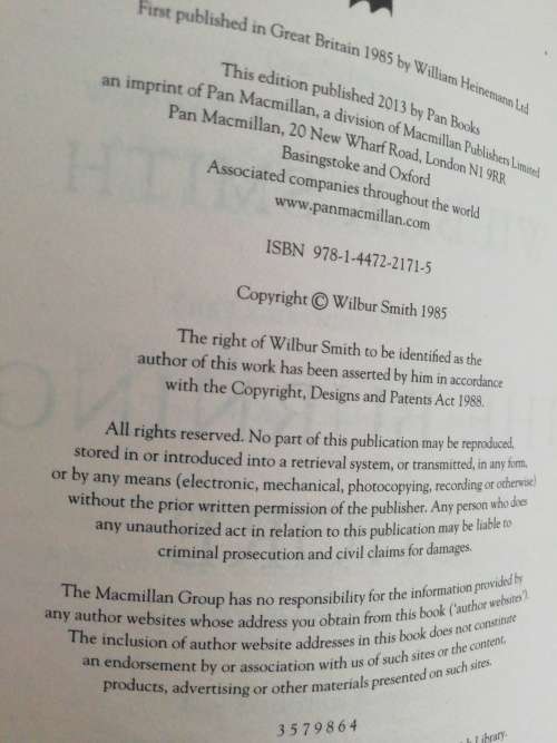 The Burning Shore/ Wilbur Smith (Paperback)