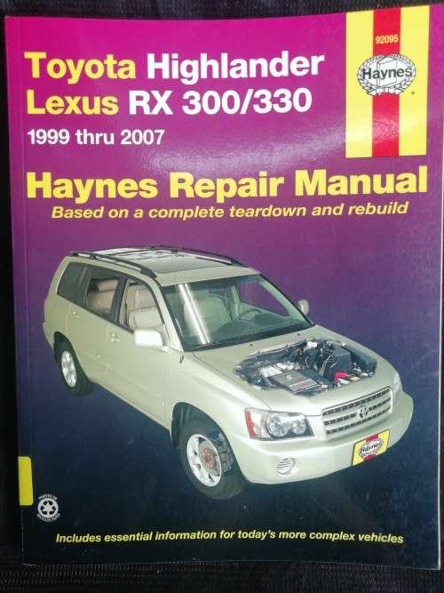 Toyota Highlander Lexus RX 300/330 / Haynes Service and Repair Manual