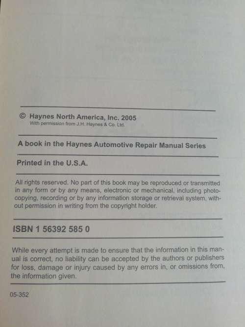 Toyota Land Cruiser / Haynes Service and Repair Manual