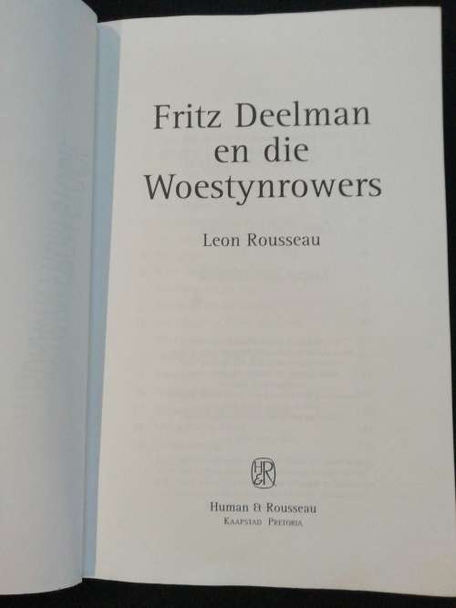 Fritz Deelman en die Woestynrowers / Leon Rousseau