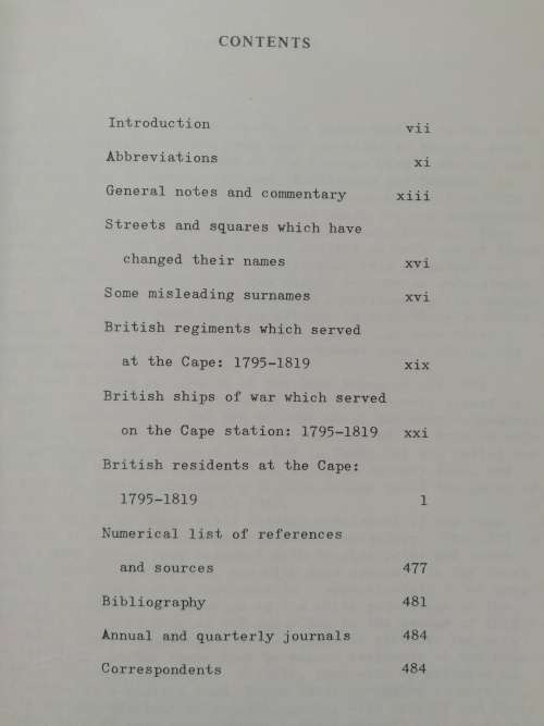 British Residents At The Cape 1795-1819 / Peter Philip