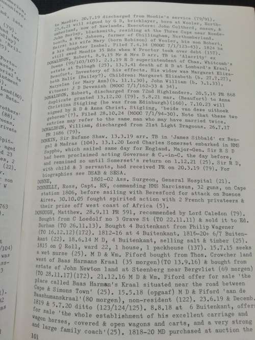 British Residents At The Cape 1795-1819 / Peter Philip