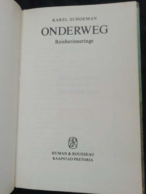 Onderweg Karel Schoeman