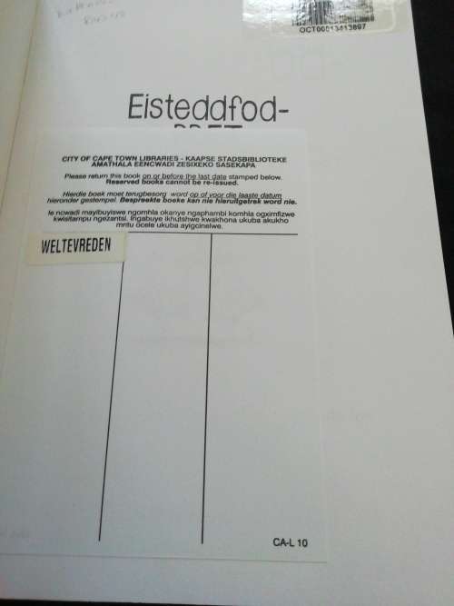 Eisteddfod-PRET / Saamgestel deur Gloudine Kellerman en Jonelle du Toit