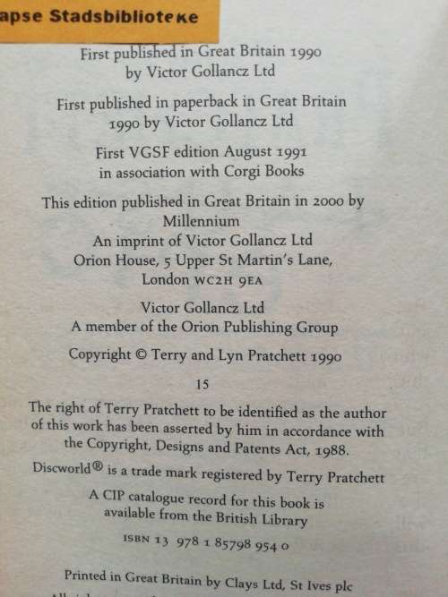 FAUST Eric / Terry Pratchett