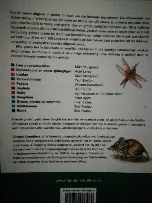Die NATUURLEWE van SUIDER-AFRIKA / Vincent Carruthers