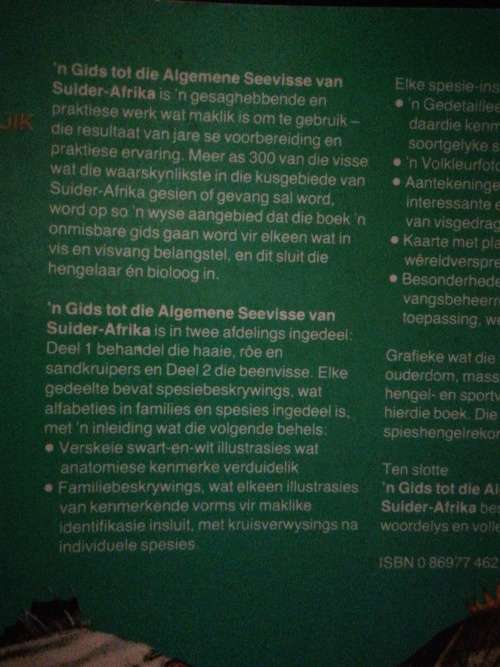 `n Gids tot Die Algemene Seevisse van Suider-Afrika / Rudy van der Elst