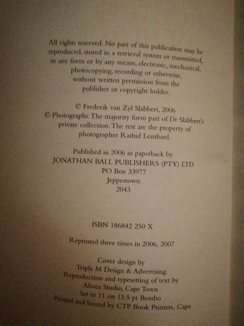 THE OTHER SIDE OF HISTORY / FREDERIK VAN ZYL SLABBERT