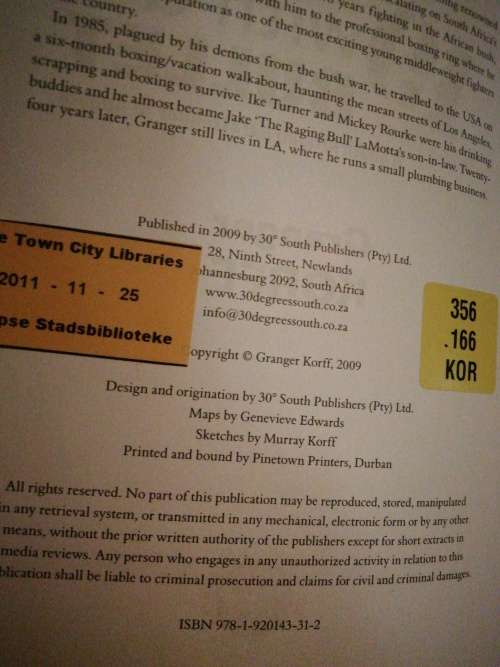 19 with a BULLET: A South African paratrooper in Angola / Granger Korff