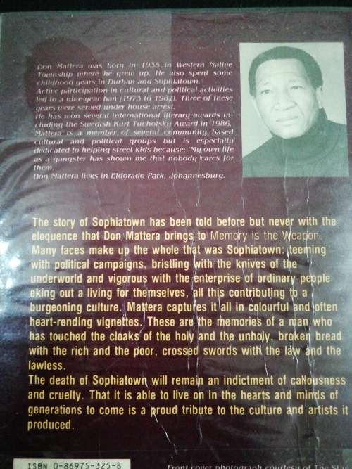 Memory is the Weapon / Don Mattera