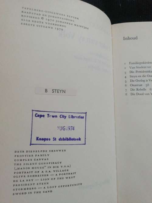 Vader van sy volk - President MT Steyn / Johannes Meintjes