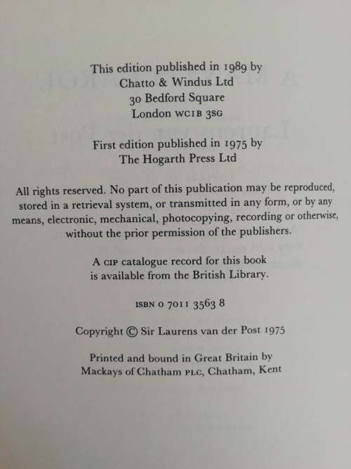 A Mantis Carol / Laurens van der Post